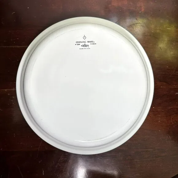 Vintage Corning Ware 9" Pie Plate Blue Cornflower P-309 USA Baking Dish - Picture 2 of 7